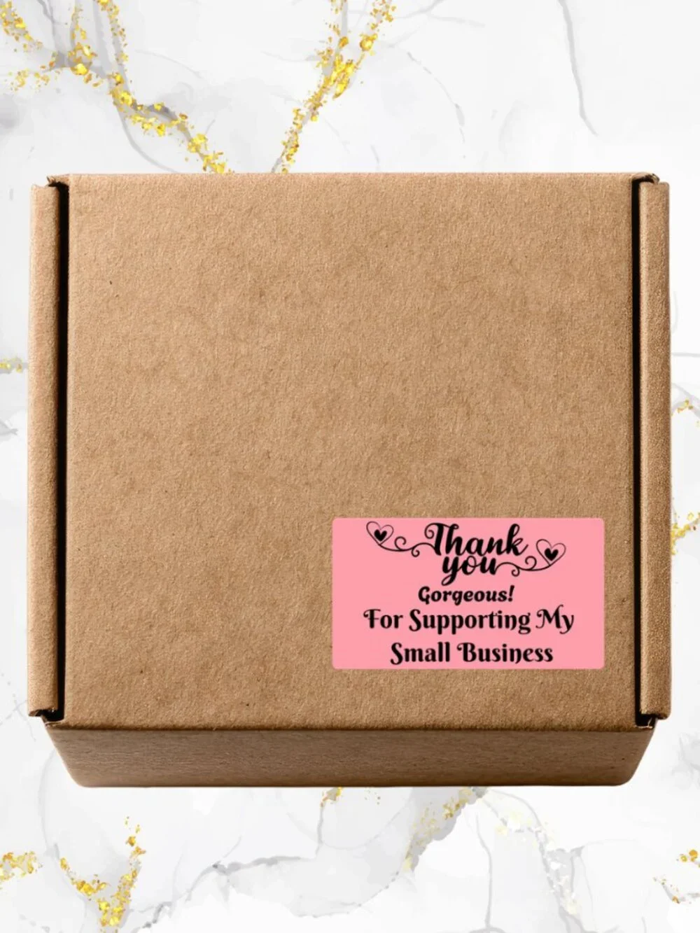 100 Thank You Stickers for Packaging | Small Business Labels